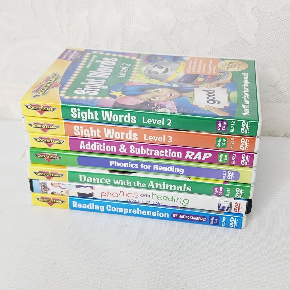 Rock N Learn Children's Educational DVDs Lot Of 7